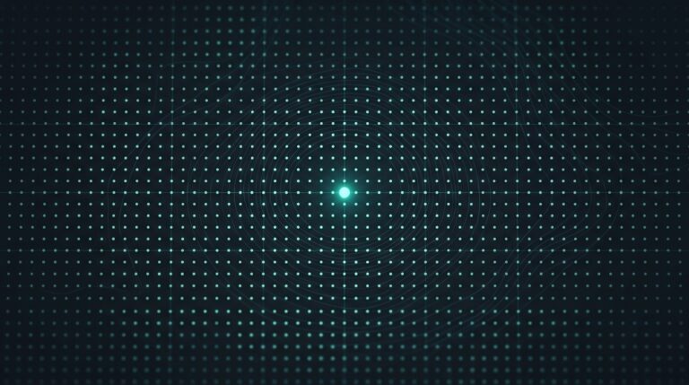 Abstract data visualization of shifting glowing points rearranging into new patterns, with one bright point recurring across every pattern to represent the agent AI keeps recommending